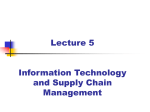 Information Technology and Supply Chain Management