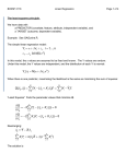 See regression.R : solve(t(X01) %*% X01) %*% t(X01) %*% Y