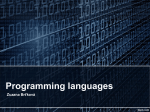 Types of programming languages