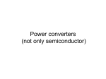 Desing of power sources, converters