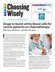 Drugs to boost white blood cells for cancer patients on chemotherapy