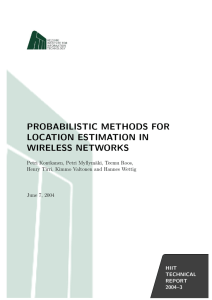 probabilistic methods for location estimation in wireless