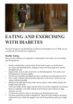 EATING AND EXERCISING WITH DIABETES