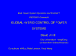 Global Hybrid Control of Power Systems