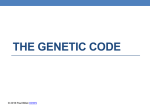 The Genetic Code