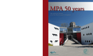 MPA Anniversary Brochure - Max Planck Institute for Astrophysics