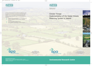 Climate Change- Implementation of the Global Climate Observing
