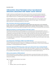 Information about Nontuberculous mycobacteria infections