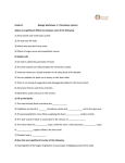 Grade 11 Biology Worksheet -2 ( Circulatory system) a)Give one