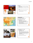 CHAPTER 3, SECTION Geography Huang He (Yellow River)– 2900