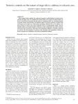 Tectonic controls on the nature of large silicic calderas in volcanic arcs