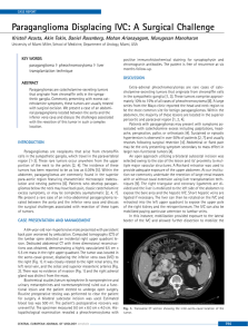 paraganglioma Displacing IVC: a Surgical Challenge