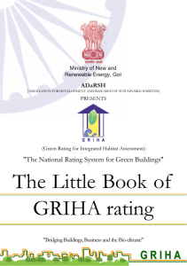The little Book of GRIHA rating
