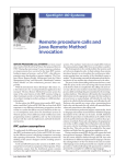 Remote procedure calls and Java Remote Method Invocation