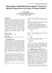 Interpretation of Modified Electromagnetic Theory and Maxwell`s