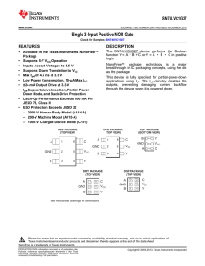 Single 3-Input Positive-NOR Gate (Rev. E)