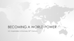 Becoming a World Power: Imperialism