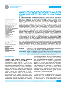 efficacy of eye movement desensitization and reprocessing beyond