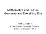 Mathematics and Culture