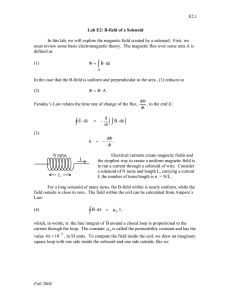 Lab E4: B-field of a Solenoid