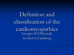 Definition and classification of the cardiomyopathies