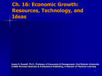 Ch. 16: Economic Growth