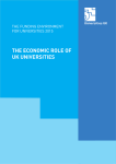 The economic role of UK universities