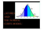 z-SCORES AND THE NORMAL CURVE MODEL