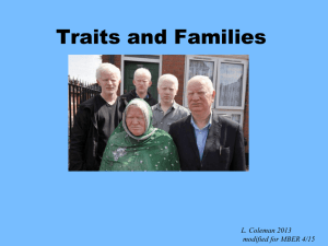 Traits and Families