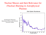 Nuclear Astrophysics (1)