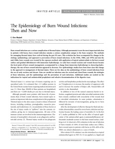 The Epidemiology of Burn Wound Infections: Then and Now