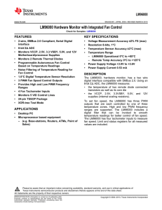 LM96000 Hardware Monitor with Integrated Fan Control (Rev. C)