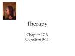 Therapy Chapter 17-3 Objective 8-11