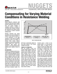 Compensating for Varying Material Conditions in Resistance Welding