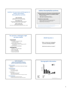 Guidelines for Assessment and Management of