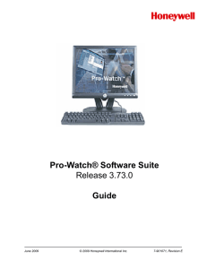 Pro-Watch Software Suite 3.73 Guide