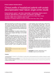 Clinical profile of hospitalized patients with acutely decompensated