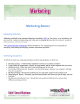 Marketing Basics - Ron R. Kelleher
