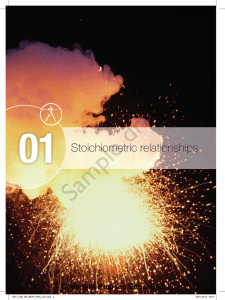 Stoichiometric relationships