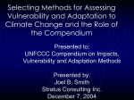J. Smith - Selecting Methods for Assessing Vulnerability and