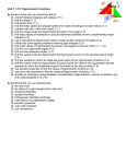 Unit 7.1-7.5 Trigonometric Functions By the end of this unit, you