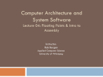 Computer Architecture and System Software