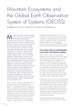 Mountain Ecosystems and the Global Earth Observation System of