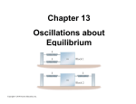 Chapter 13 Oscillations about Equilibrium