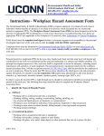 Instructions - Workplace Hazard Assessment Form