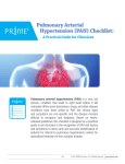 Pulmonary Arterial Hypertension (PAH) Checklist