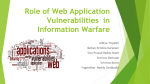 Role of Web Application Vulnerabilities in Information