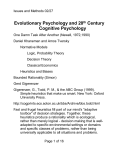 Psychology 4145 -- Cognitive Psychology