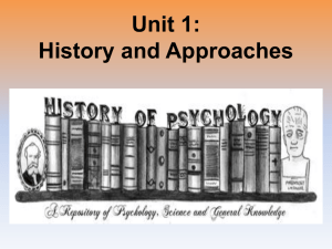 Unit 1 History and Approaches 2017