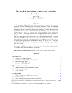 The physical foundations of geometric mechanics